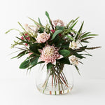Waratah Mix in Vase Light Pink