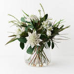 Waratah Mix in Vase White